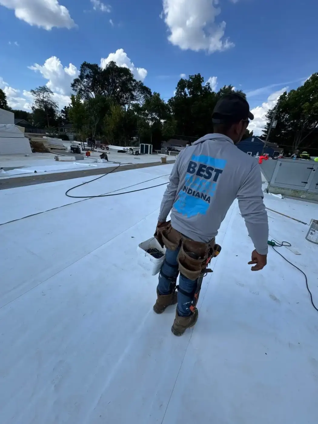 Flashing and seam work in Hartford City